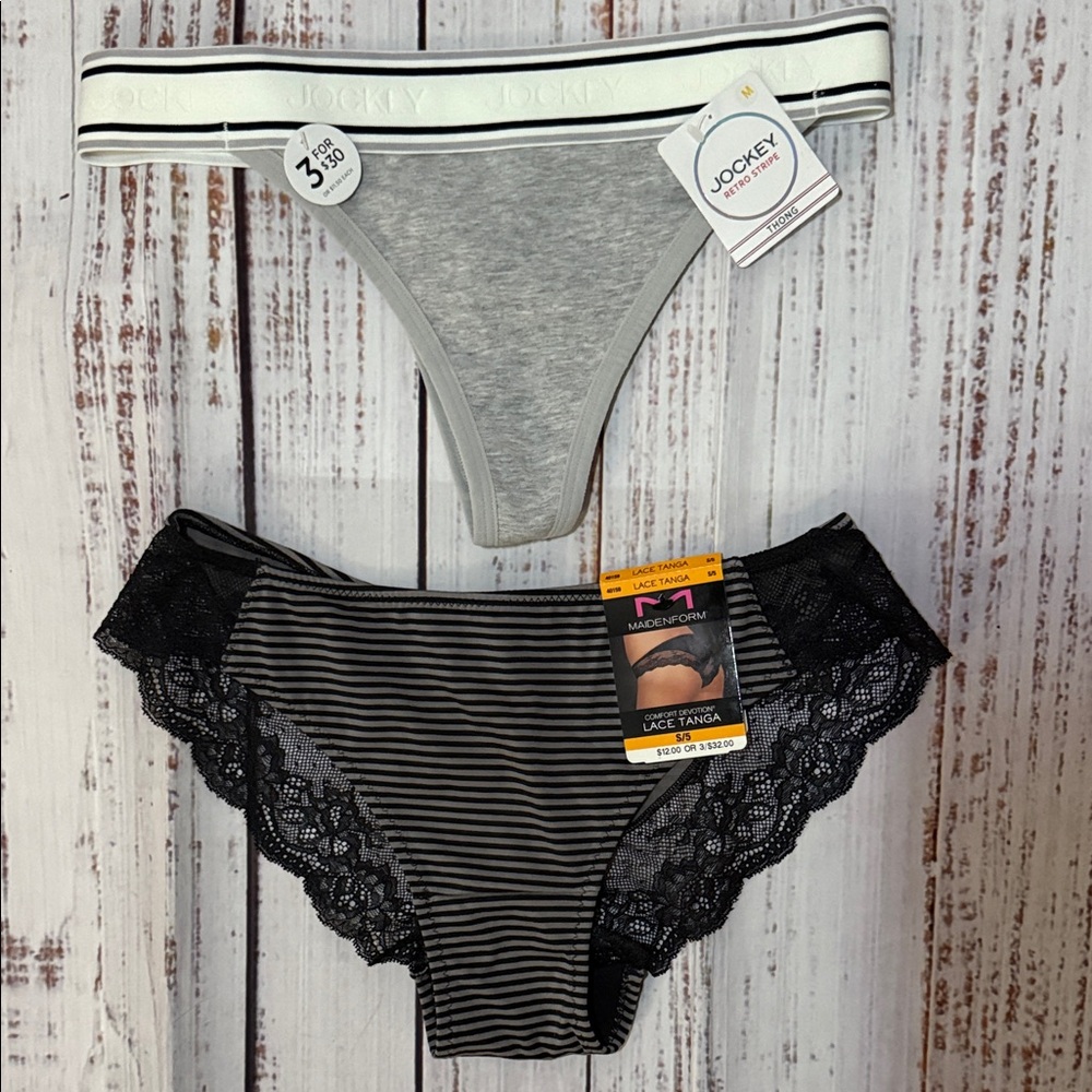 Maidenform and Jockey Medium Panties NWT